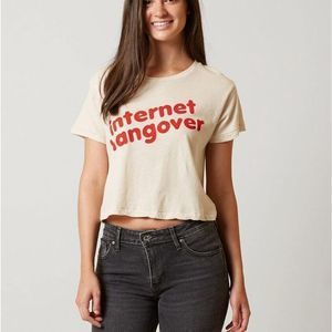 Wildfox Internet Hangover Linen Blend T Shirt NWT